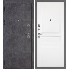 Тетра-126/Смальта-01 Бетон темный / Белый ral 9003