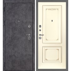 Тетра-126/Смальта-14 Бетон темный / Слоновая кость ral 1013 патина шампань