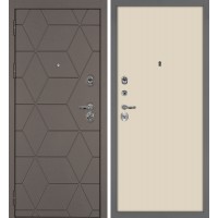 Тетра-181/Гладкая Коричнево-серый / Бежевый матовый