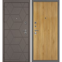 Тетра-181/Гладкая Коричнево-серый / Дуб золотистый