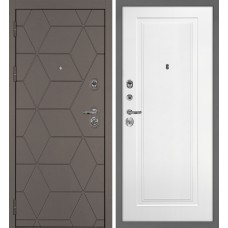 Тетра-181/Smalta-Line 06 Коричнево-серый / Белый ral 9003