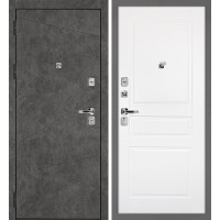 Урбан-127/Smalta-01 Бетон темный / Белый ral 9003