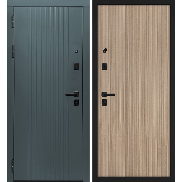 Дверь Скамбио Порте Альфа/Гладкая Бархат авокадо / Эвкалипт тасманский