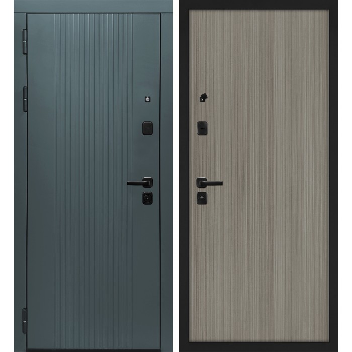 Дверь Скамбио Порте Альфа/Гладкая Бархат авокадо / Эвкалипт португальский
