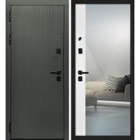 Альфа/Оптима Макси Бархат авокадо / Белый матовый