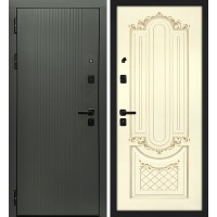 Альфа/Смальта-Деко 13 Бархат авокадо / Слоновая кость ral 1013 патина золото