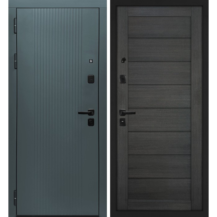 Дверь Скамбио Порте Альфа/Техно-708 Бархат авокадо / Грей