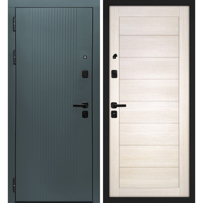 Дверь Скамбио Порте Альфа/Техно-708 Бархат авокадо / Сандал бежевый
