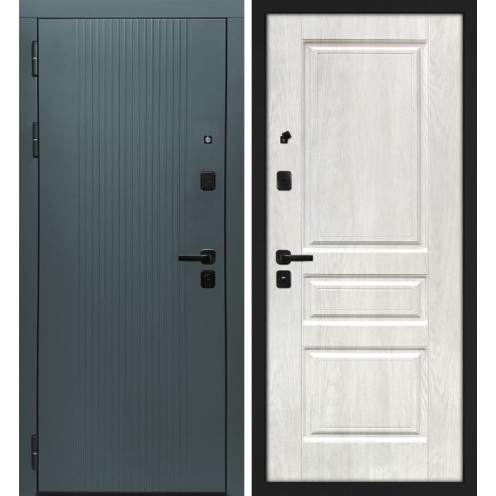 Дверь Скамбио Порте Альфа/Версаль-2 Бархат авокадо / Дуб жемчужный