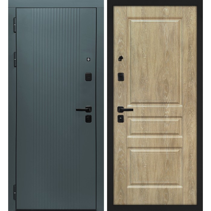 Дверь Скамбио Порте Альфа/Версаль-2 Бархат авокадо / Дуб песочный