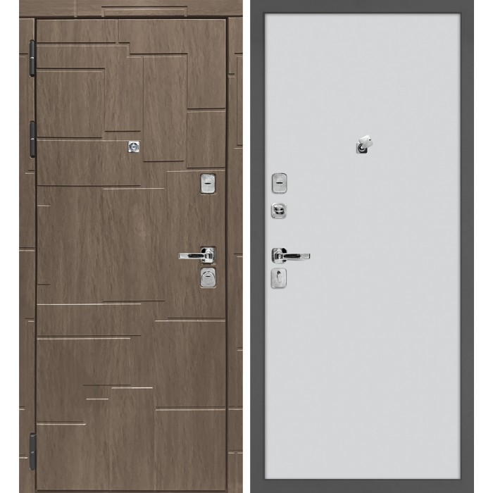 Дверь Скамбио Порте Домино/Гладкая Дымчатая луна / Агат