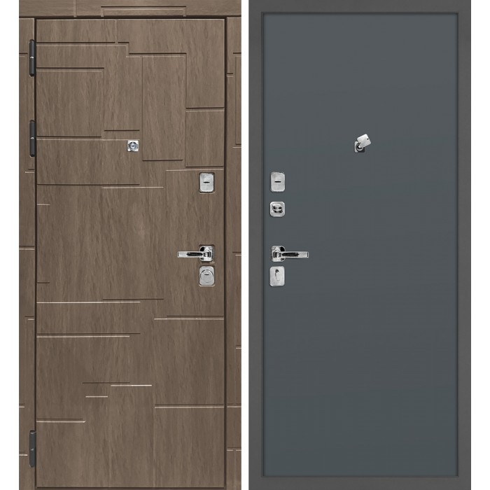 Дверь Скамбио Порте Домино/Гладкая Дымчатая луна / Графит