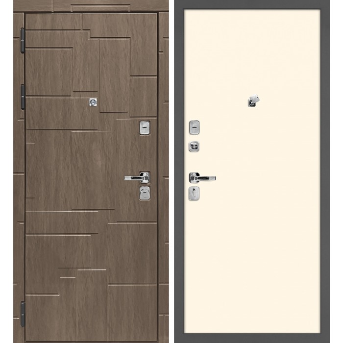 Дверь Скамбио Порте Домино/Гладкая Дымчатая луна / Магнолия