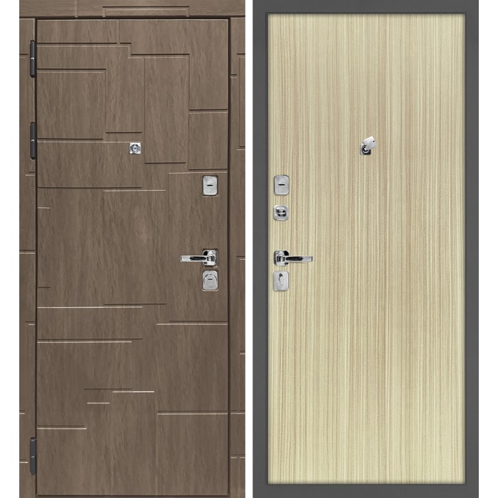 Дверь Скамбио Порте Домино/Гладкая Дымчатая луна / Эвкалипт австралийский