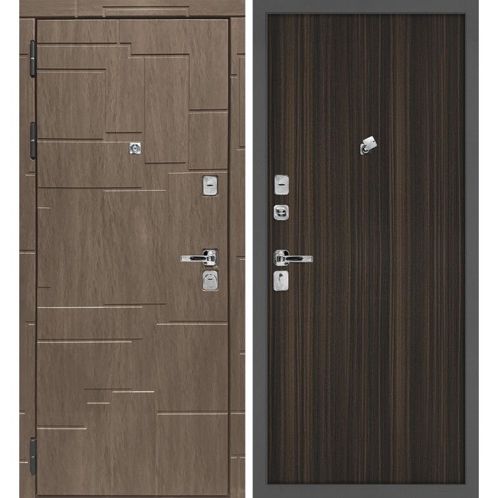 Дверь Скамбио Порте Домино/Гладкая Дымчатая луна / Эвкалипт африканский