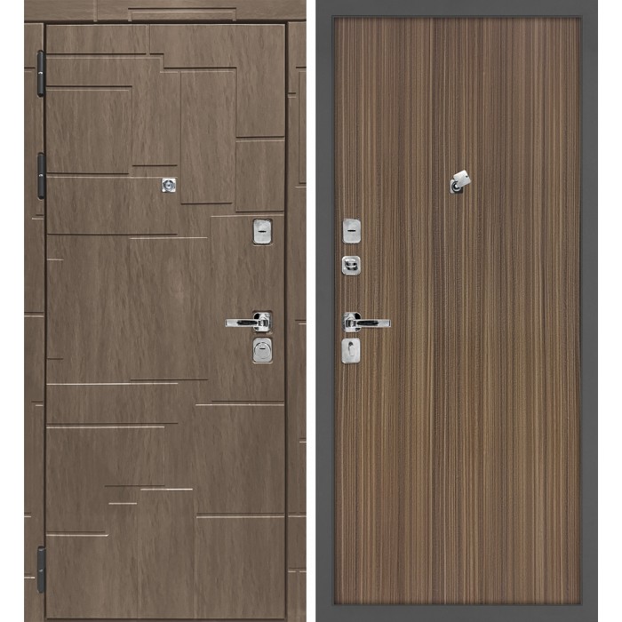 Дверь Скамбио Порте Домино/Гладкая Дымчатая луна / Эвкалипт испанский