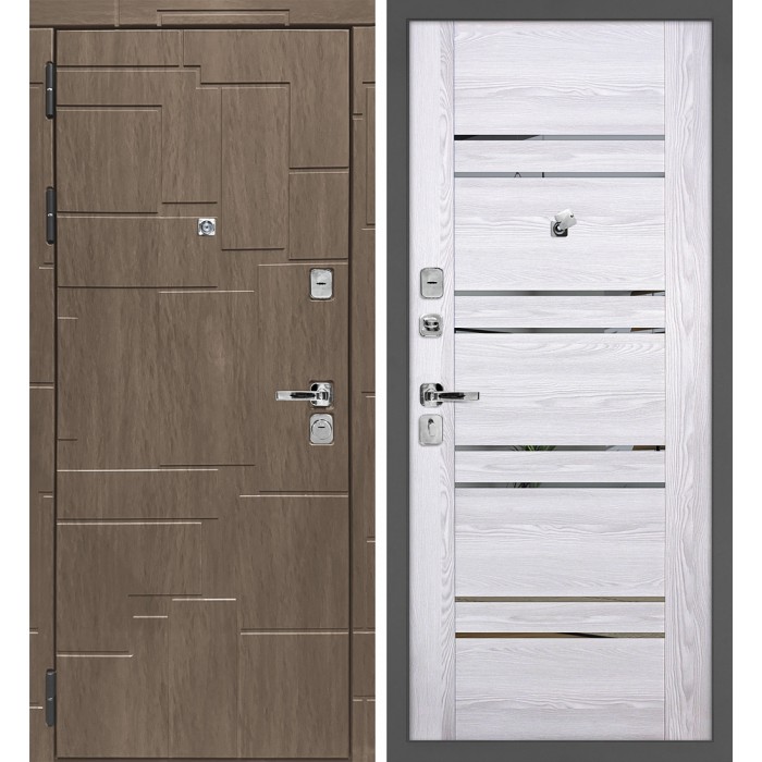 Дверь Скамбио Порте Домино/PSK-1 Дымчатая луна / Ривьера айс