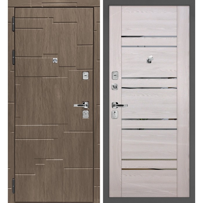 Дверь Скамбио Порте Домино/PSK-1 Дымчатая луна / Ривьера крем