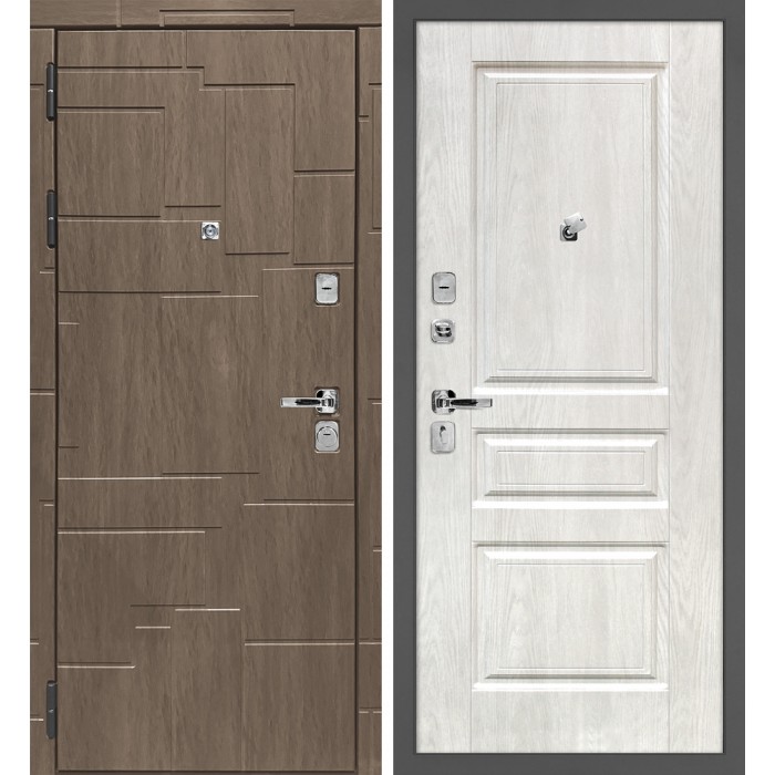 Дверь Скамбио Порте Домино/Версаль 2 Дымчатая луна / Дуб жемчужный