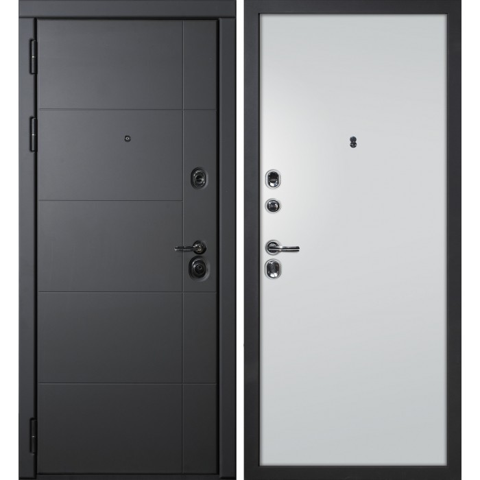 Дверь Скамбио Порте Э-1 / Гладкая Серый софт / Агат