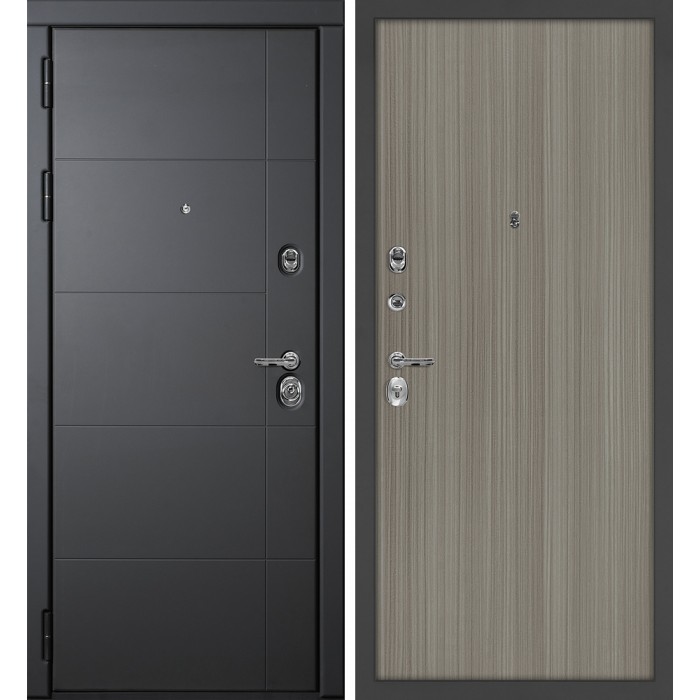 Дверь Скамбио Порте Э-1 / Гладкая Серый софт / Эвкалипт португальский