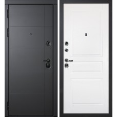 Э-1 / Смальта-01 Серый софт / Белый ral 9003