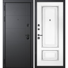 Э-1 / Смальта-08 Серый софт / Белый ral 9003  патина серебро