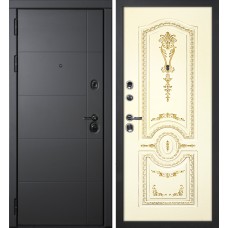 Э-1 / Смальта-11 Серый софт / Слоновая кость ral 1013 патина золото