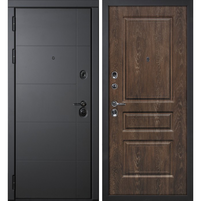 Дверь Скамбио Порте Э-1 / Версаль-2 Серый софт / Дуб корица