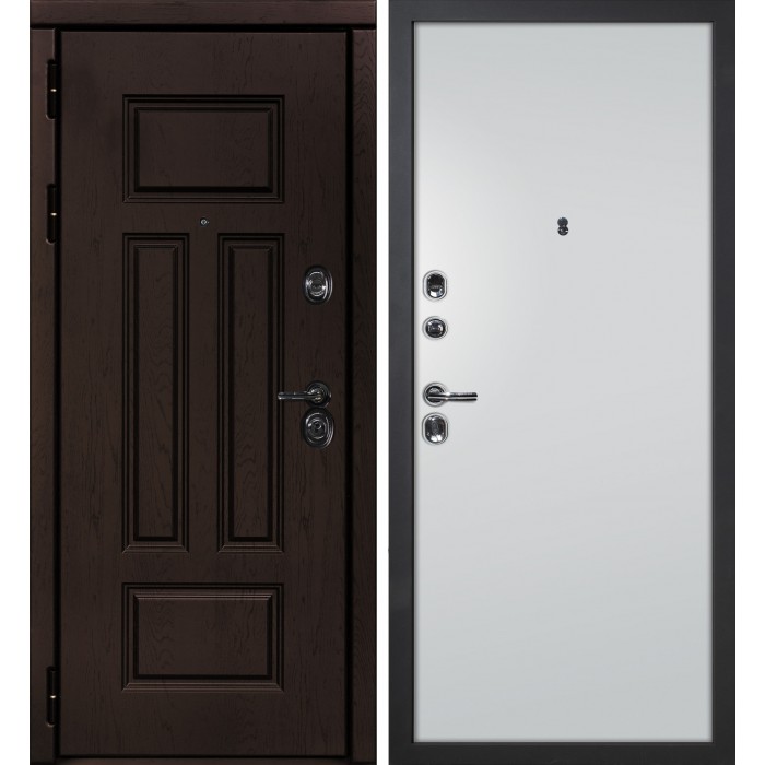 Дверь Скамбио Порте Э-2 / Гладкая Дуб крафт / Агат