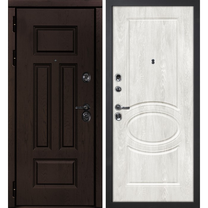 Дверь Скамбио Порте Э-2 / Сиена -1 Дуб крафт / Дуб жемчужный