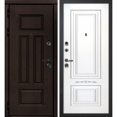 Э-2 /Смальта-04 Дуб крафт / Белый ral 9003  патина серебро