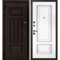 Э-2 /Смальта-08 Дуб крафт / Белый ral 9003  патина серебро