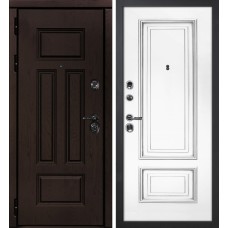 Э-2 /Смальта-08 Дуб крафт / Белый ral 9003  патина серебро