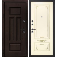 Э-2 /Смальта-09 Дуб крафт / Слоновая кость ral 1013 патина золото