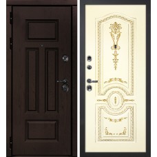 Э-2 /Смальта-11 Дуб крафт / Слоновая кость ral 1013 патина золото