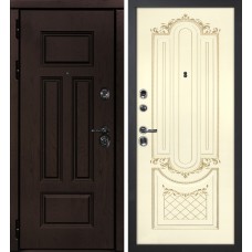 Э-2 /Смальта-13 Дуб крафт / Слоновая кость ral 1013 патина золото