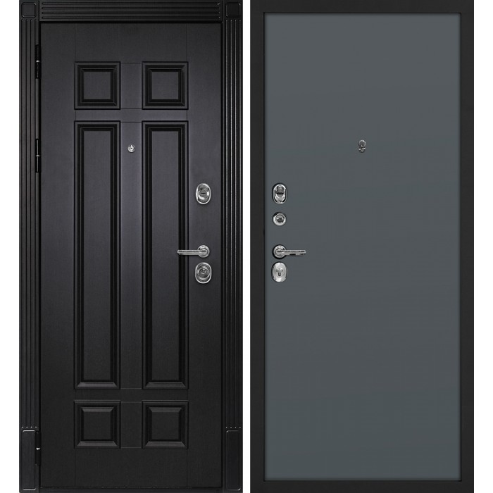 Дверь Скамбио Порте Гера-2 / Гладкая Венге / Графит