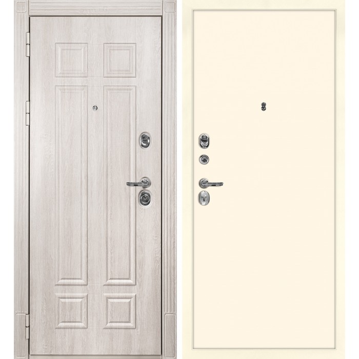 Дверь Скамбио Порте Гера-2 / Гладкая Дуб Филадельфия крем / Магнолия
