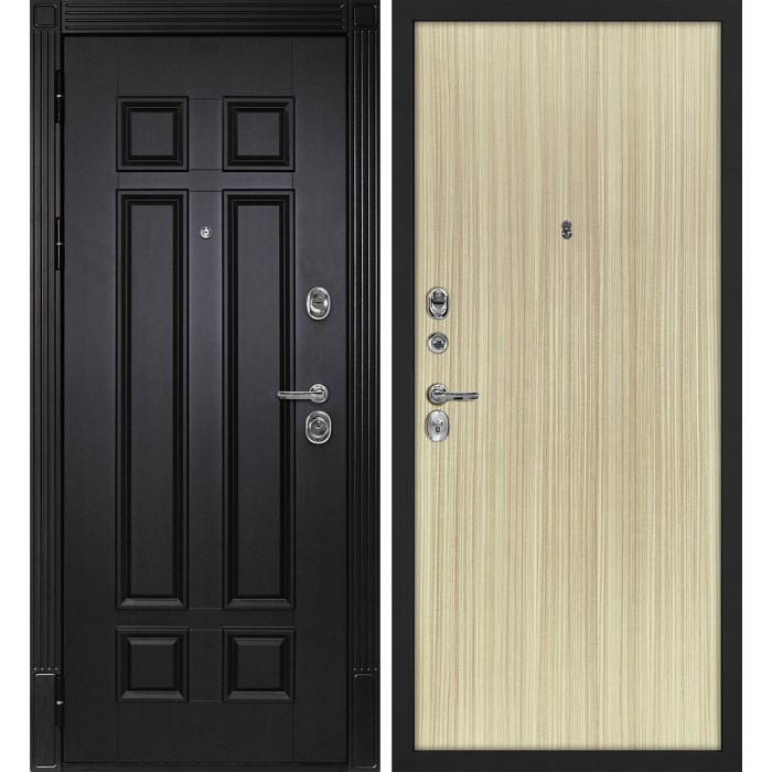 Дверь Скамбио Порте Гера-2 / Гладкая Венге / Эвкалипт австралийский