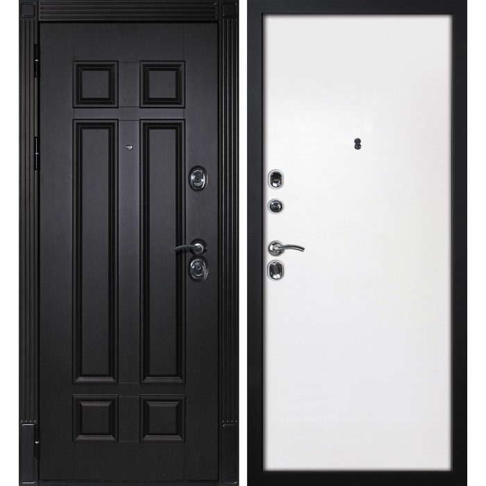 Дверь Скамбио Порте Гера-2 / Invisible Венге / Белый грунт