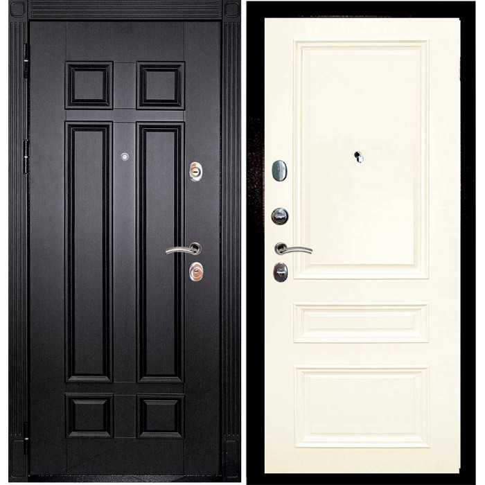 Дверь Скамбио Порте Гера-2 / Смальта-06 Венге / Слоновая кость ral 1013