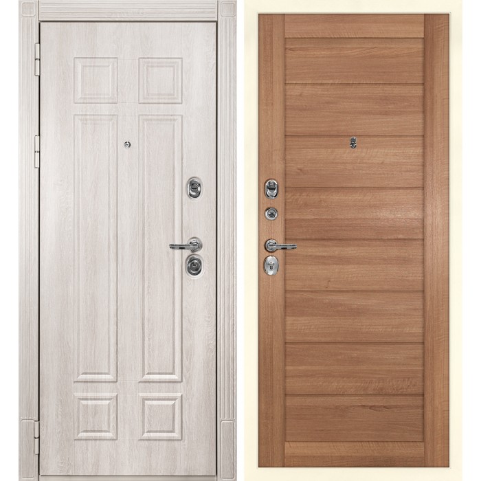 Дверь Скамбио Порте Гера-2 / Техно-708 Дуб Филадельфия крем / Миндаль