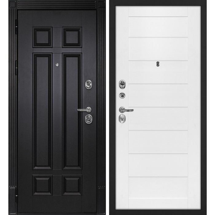 Дверь Скамбио Порте Гера-2 / Техно-708 Венге / Белый