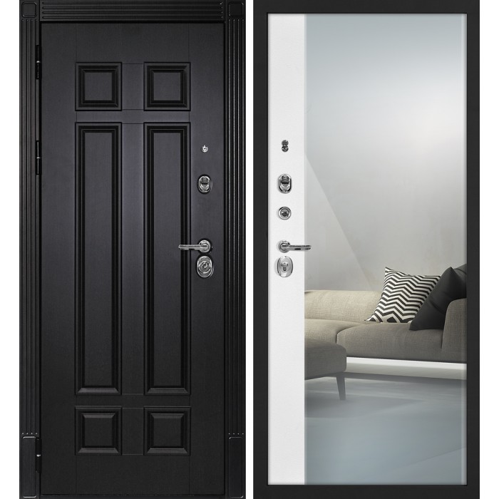 Дверь Скамбио Порте Гера-2/Оптима Макси Венге / Белый