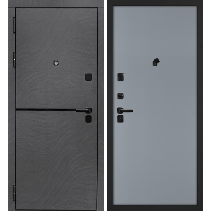 Дверь Скамбио Порте Горизонт/Гладкая Дюна Медея / Серый матовый