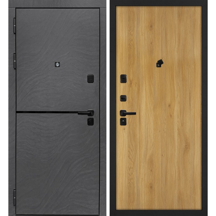 Дверь Скамбио Порте Горизонт/Гладкая Дюна Медея / Дуб золотистый