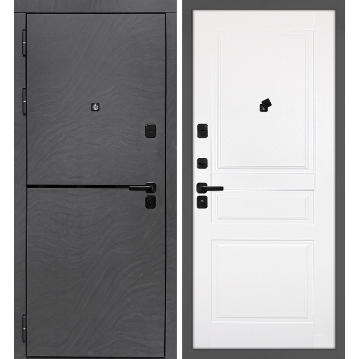 Дверь Скамбио Порте Горизонт/Смальта 01 Дюна Медея / Белый ral 9003