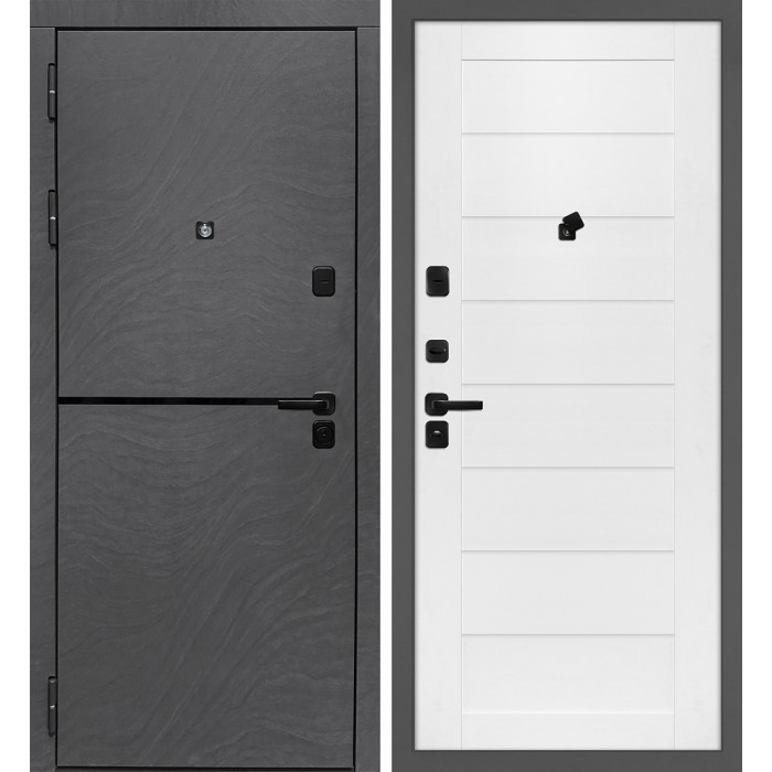 Дверь Скамбио Порте Горизонт/Техно 708 Дюна Медея / Белоснежный