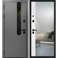 Комета/Оптима Макси Бархат графит / Белый матовый